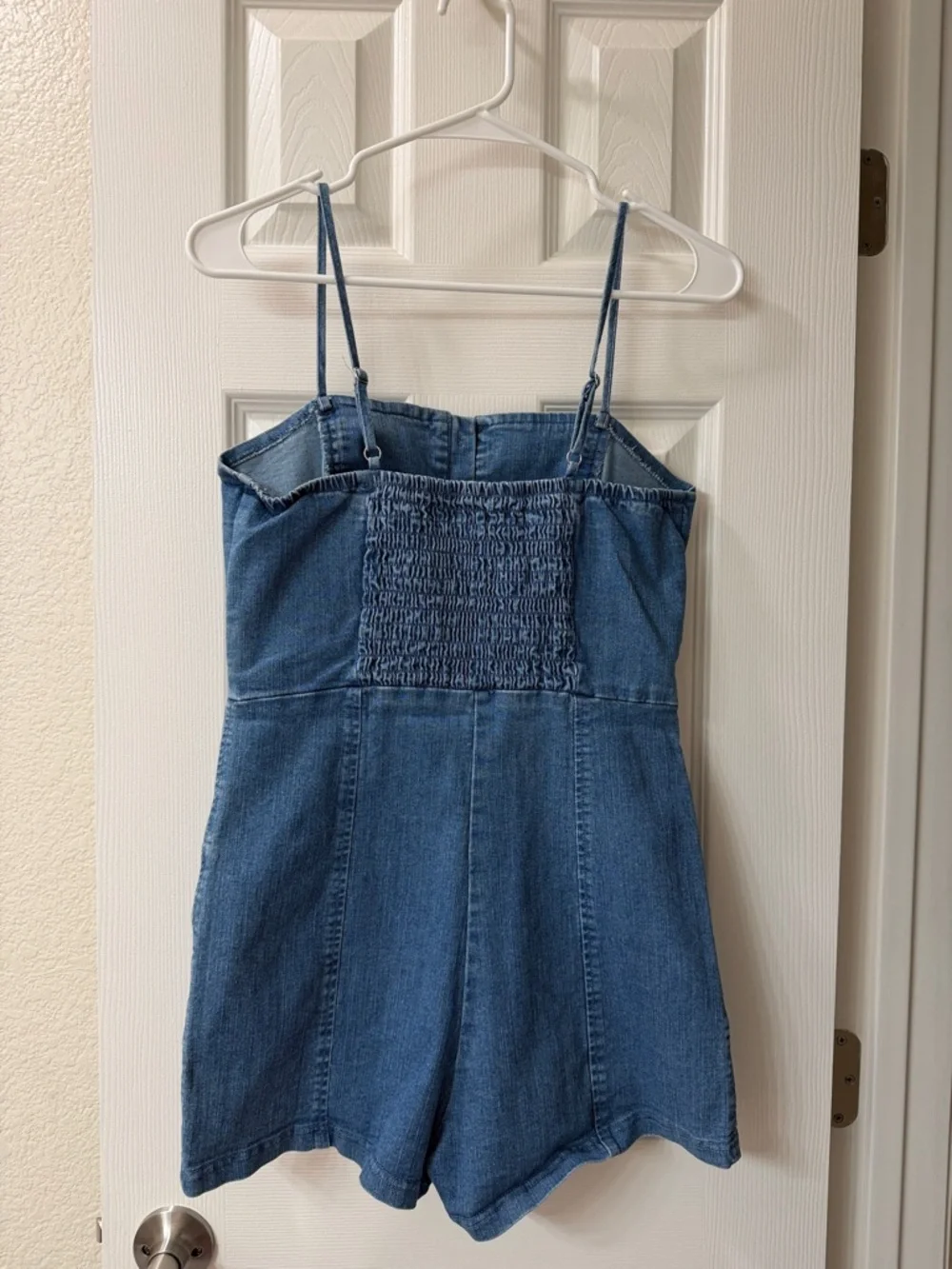 Denim Romper - Picture 2 of 3